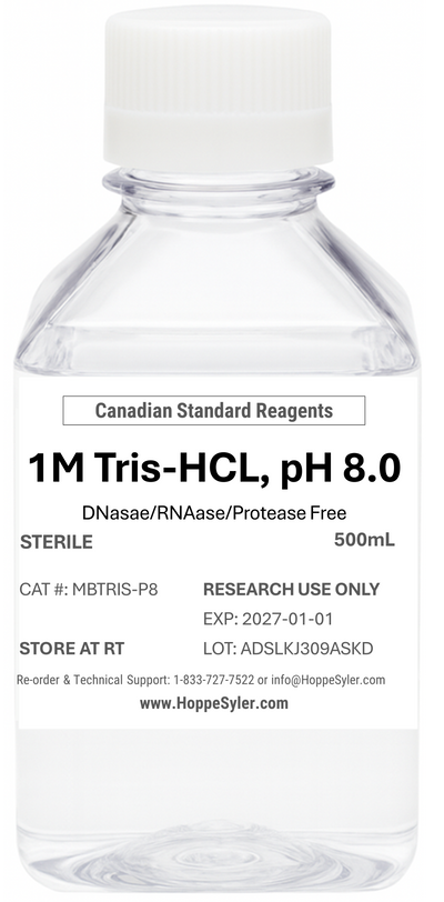 π 1 M Tris-HCl, 500 mL, Sterile, DNase/ RNase/ Protease Free