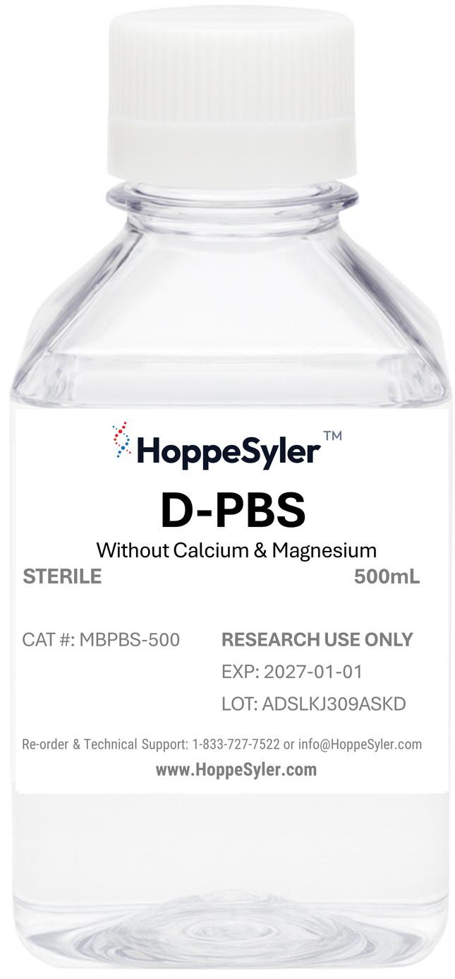 HoppeSyler 1X D-PBS, Sterile, Without Calcium & Magnesium
