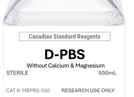 🍁  D-PBS, 1X, Sterile, Without Calcium & Magnesium