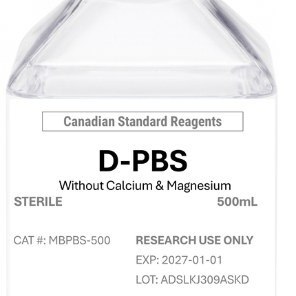 🍁D-PBS, 1X, Sterile, Without Calcium & Magnesium