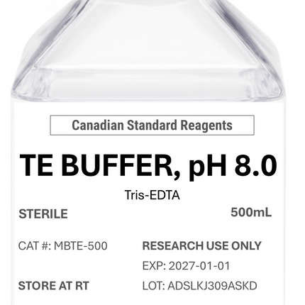 🍁 TE Buffer (Tris–EDTA, pH 8.0), Sterile, Molecular Biology Grade