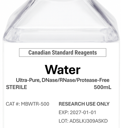 🍁 Ultra-Pure Sterile Water, DNase/RNase/Protease-Free
